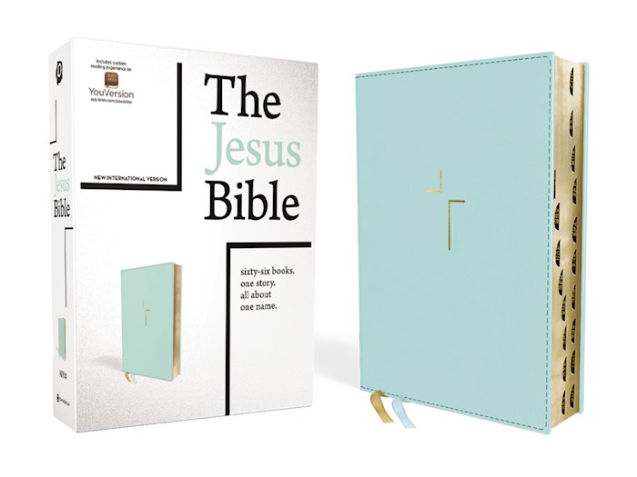 NIV The Jesus Bible (Comfort Print)-Blue Leathersoft Indexed | SHOPtheWORD