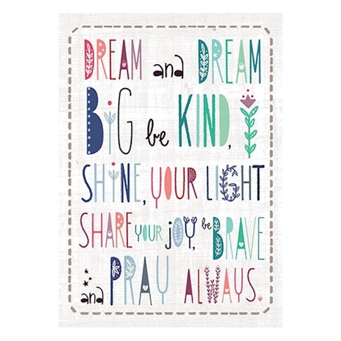 Poster-Large-Dream And Dream Big (13.5