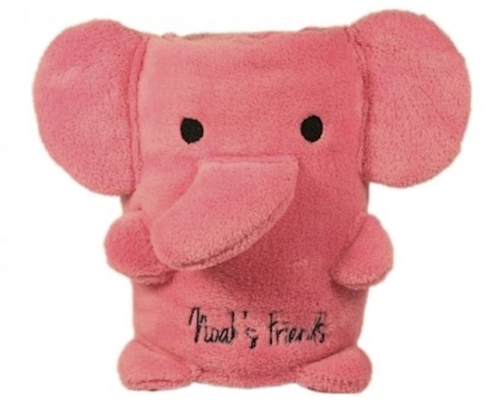Plush Blanket-Noah's Friends-Elephant-Pink (30 x 40) | SHOPtheWORD