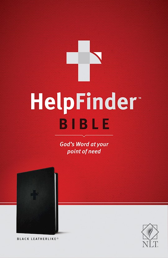 NLT Helpfinder Bible-Black LeatherLike | SHOPtheWORD