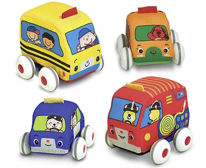 Baby Play-Pull-Back Town Vehicles (4 Pieces) (Ages 9M+) | SHOPtheWORD