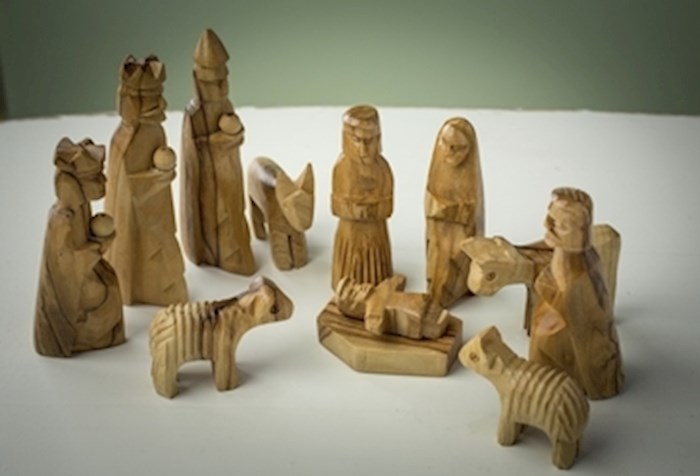 Nativity-Olive Wood (11 Piece) (Tallest Figure 3.5