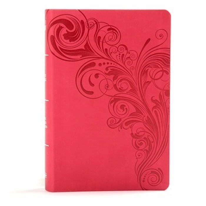 KJV Large Print Personal Size Reference Bible-Pink LeatherTouch | SHOPtheWORD