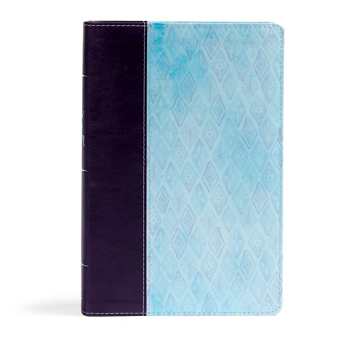 NKJV Daily Devotional Bible For Women-Purple/Blue LeatherTouch | SHOPtheWORD