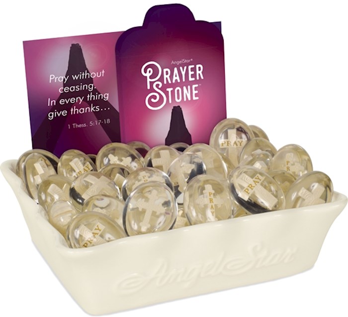 Display-Prayer Stones w/Cross Assortment (48 Pieces) | SHOPtheWORD