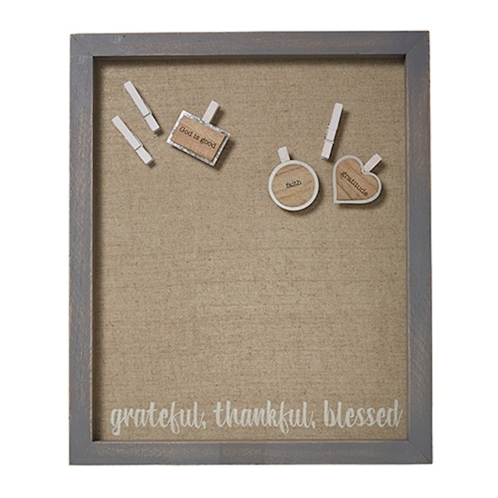 Cork Board-Grateful, Thankful, Blessed (15