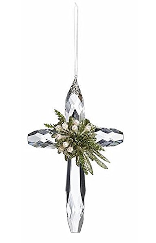 Ornament-Classic Cross-Clear (7