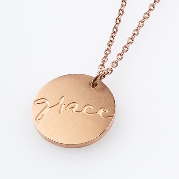 Necklace-Cross And Disc-Grace | SHOPtheWORD