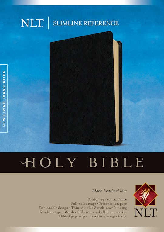 NLT Slimline Reference Bible-Black LeatherLike | SHOPtheWORD