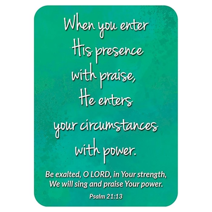 Verse Card-Enter His Presence (2.5