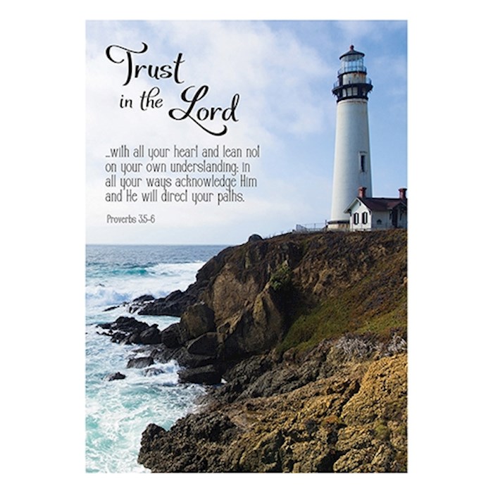 Poster-Large-Trust In The Lord (Lighthouse) (13.5