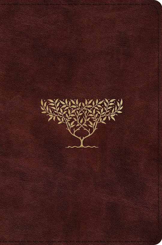 ESV Compact Bible-Burgundy Olive Tree Design TruTone | SHOPtheWORD