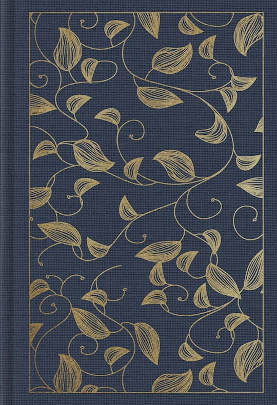 ESV Student Study Bible-Navy Vine Design Cloth Over Board (Not Available-Out Of Print) | SHOPtheWORD