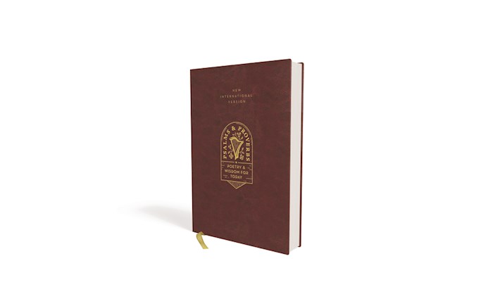 NIV Psalms And Proverbs (Comfort Print)-Burgundy Cloth Over Board | SHOPtheWORD