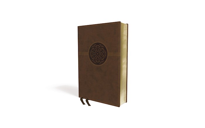 NRSV Thinline Reference Bible/Large Print (Comfort Print)-Brown Leathersoft | SHOPtheWORD