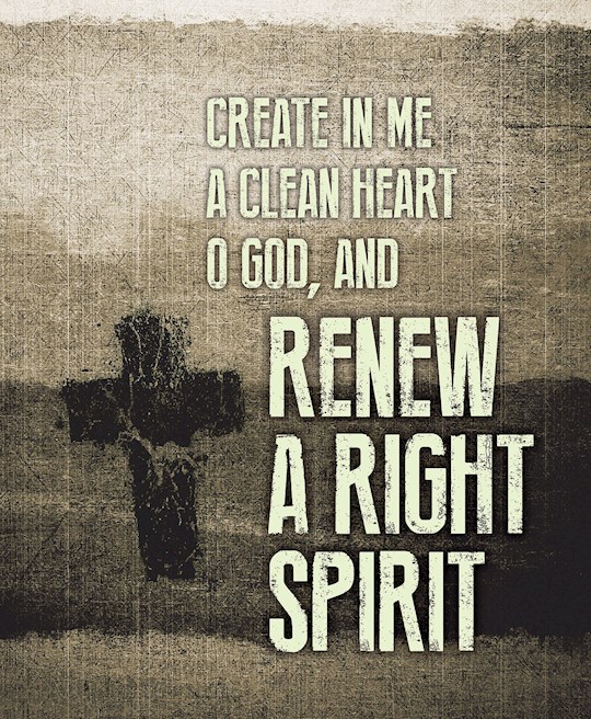 Bulletin-Ash Wednesday-Renew A Right Spirit-Legal Size (Pack Of 50) | SHOPtheWORD