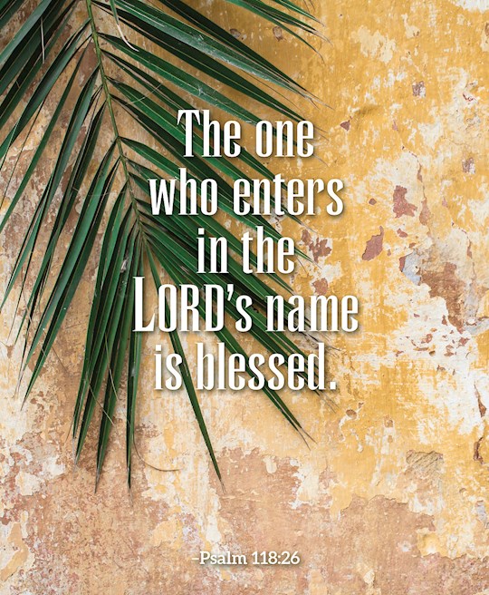 Bulletin-Palm Sunday-The One Who Enters (Psalm 118:26)-Legal Size (Pack Of 50) | SHOPtheWORD