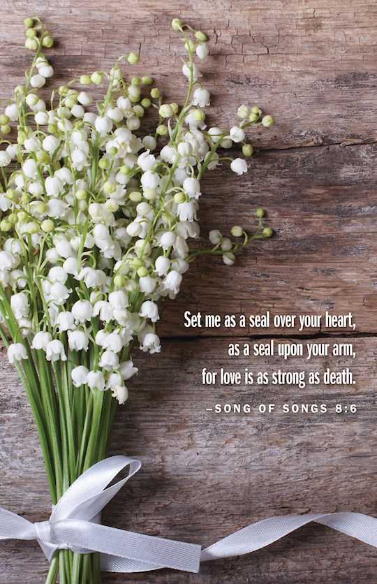 Bulletin-Wedding-Lily Of The Valley (Song Of Songs 8:6) (Pack Of 50) | SHOPtheWORD