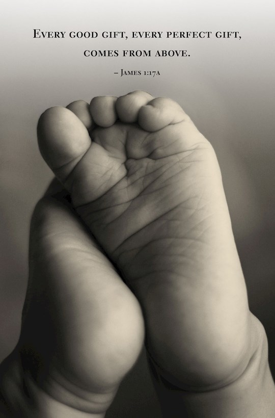 Bulletin-Tiny Feet (James 1:17a) (Pack Of 50) | SHOPtheWORD