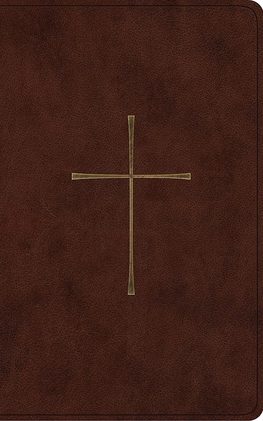 ESV Vest Pocket New Testament w/Psalms And Proverbs-Dark Brown Cross Design TruTone | SHOPtheWORD