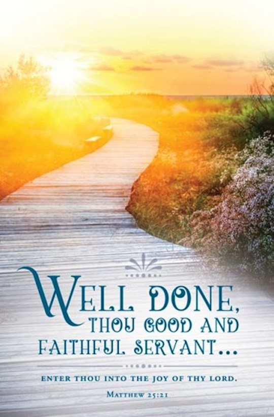 well done good and faithful servant scripture