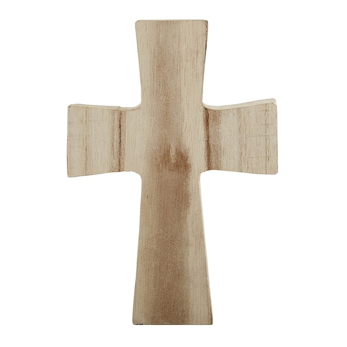 Standing Cross-Paulownia Wood-Natural (7