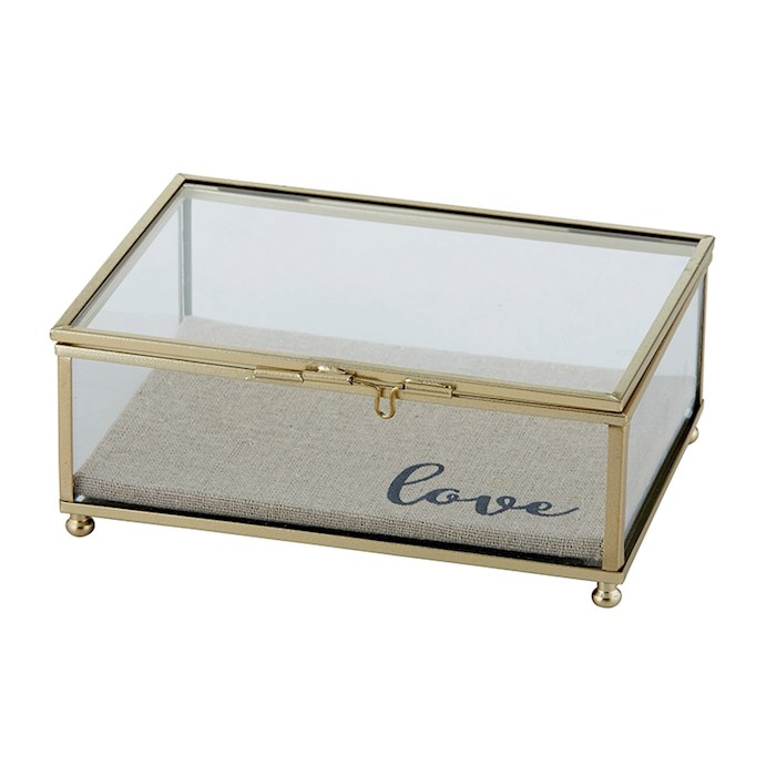 Trinket Box-Gold/Love-Gift Boxed (7