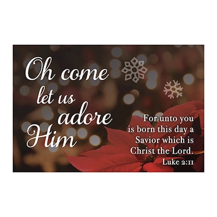 Cards-Pass It On-Oh Come Let Us Adore Him (Poinsettia) (3