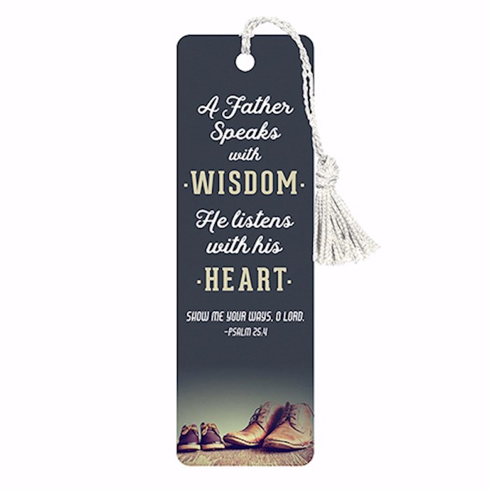 VerseMark-Father Speaks With Wisdom/Dark Blue | SHOPtheWORD