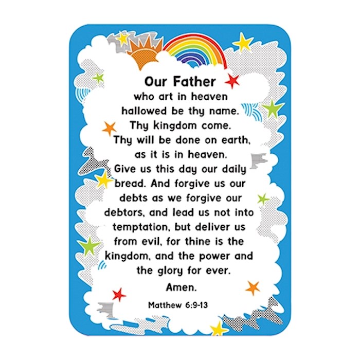Verse Card-Lord's Prayer (Rainbow) (2.5