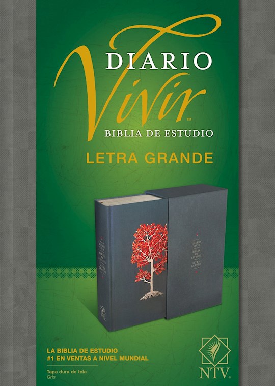 Span-NTV Life Application Study Bible/Large Print (Biblia De Estudio Del Diario Vivir)-Gray Hardcover | SHOPtheWORD