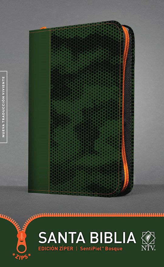 Span-NTV Holy Bible, Zipper Edition (Santa Biblia, Edicion Ziper)-Forest Green LeatherLike | SHOPtheWORD