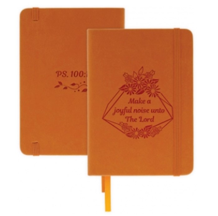 Notebook-Make A Joyful Noise-Psalm 100:1 w/Elastic Band Closure (5