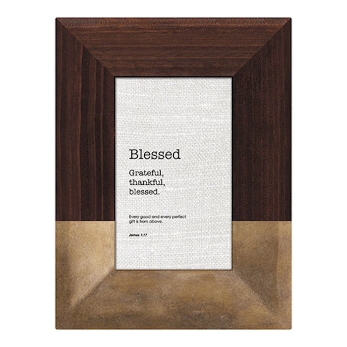 Framed Tabletop Christian Verse-Bless This Home (Joshua 24:15) (Holds 4 x 6 Photo) | SHOPtheWORD