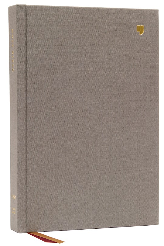 NET Thinline Bible/Large Print (Comfort Print)-Gray Cloth Over Board | SHOPtheWORD
