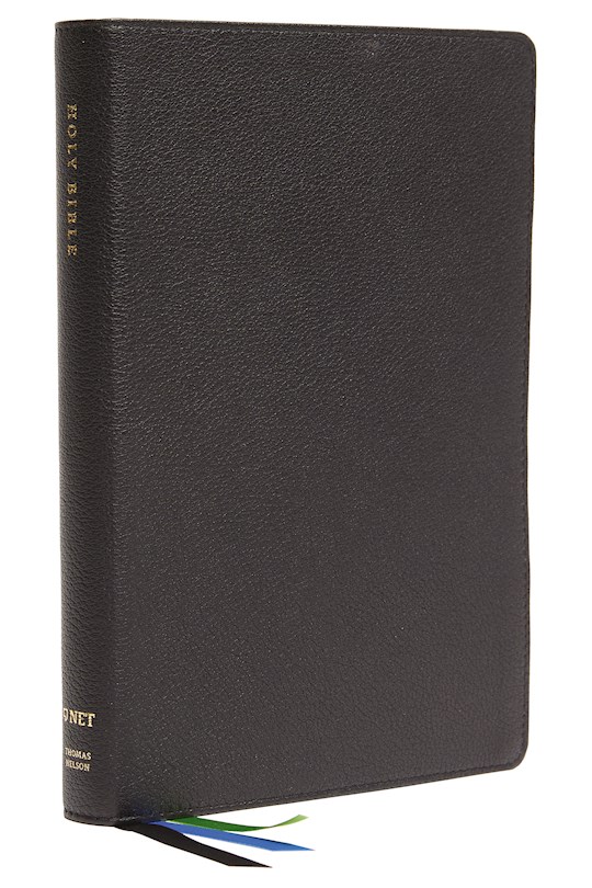 NET Thinline Bible/Large Print (Comfort Print)-Black Leathersoft Indexed | SHOPtheWORD