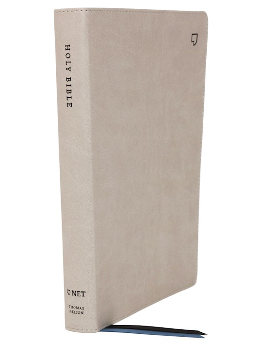 NET Thinline Bible/Large Print (Comfort Print)-Stone Leathersoft Indexed | SHOPtheWORD