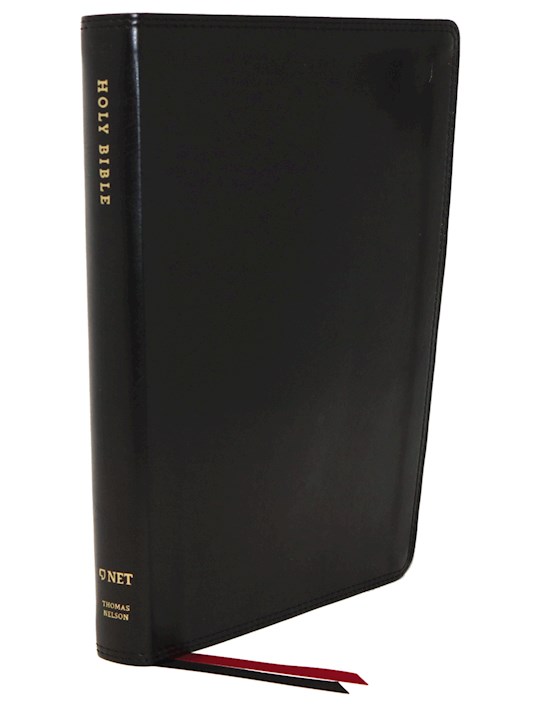 NET Thinline Bible (Comfort Print)-Black Leathersoft Indexed | SHOPtheWORD