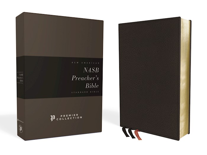 NASB Preacher's Bible (Comfort Print)-Black Premium Leather | SHOPtheWORD