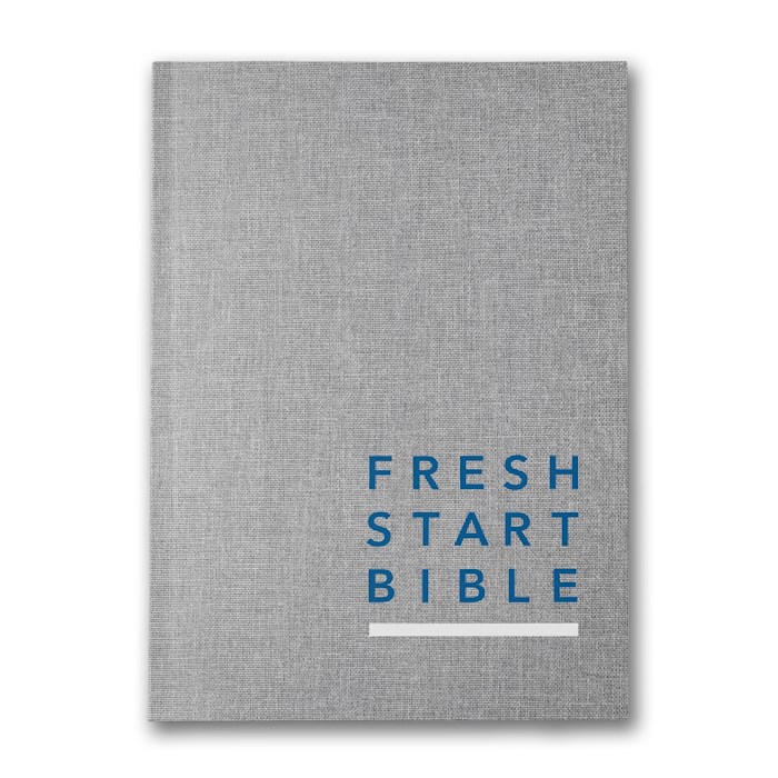 NLT Fresh Start Bible-Linen Hardcover | SHOPtheWORD