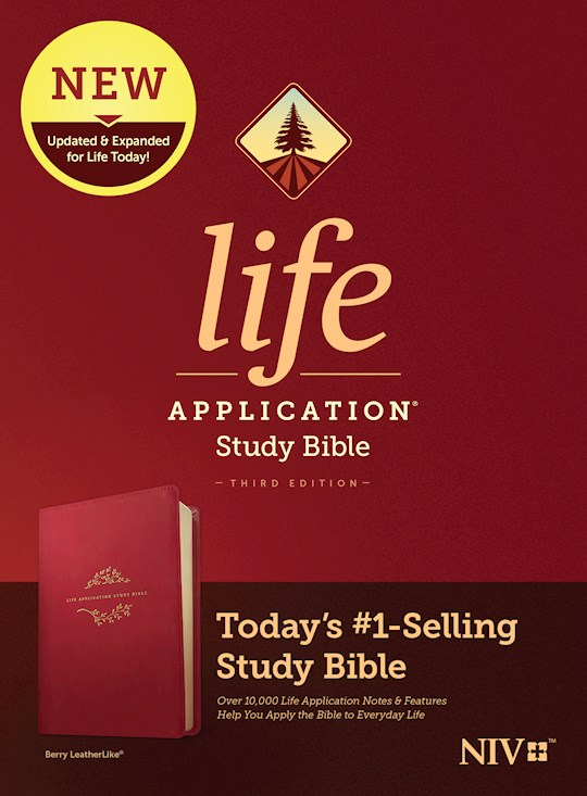 NIV Life Application Study Bible (Third Edition)-Berry LeatherLike | SHOPtheWORD