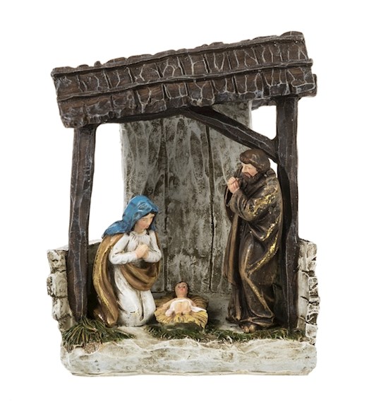 Figurine-Light Up-Nativity-Manger (5.5