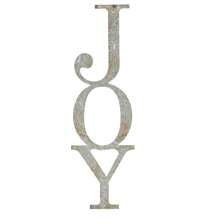 Wall Decor-Joy-Vertical-Galvanized (6.25