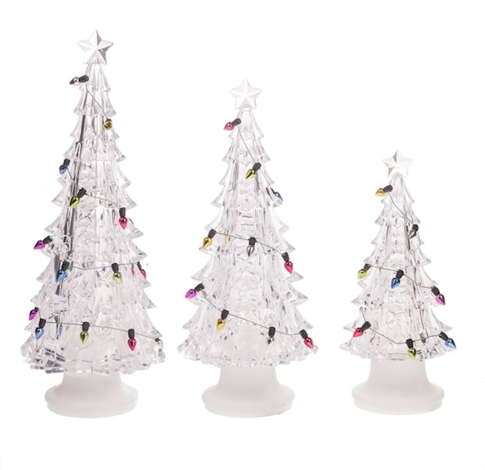 Home Decor-Light Up Christmas Tree w/Ornament Light Garland (6 Piece Pack) | SHOPtheWORD