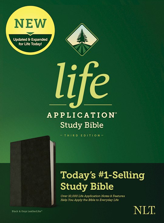 NLT Life Application Study Bible (Third Edition)-Black/Onyx LeatherLike | SHOPtheWORD