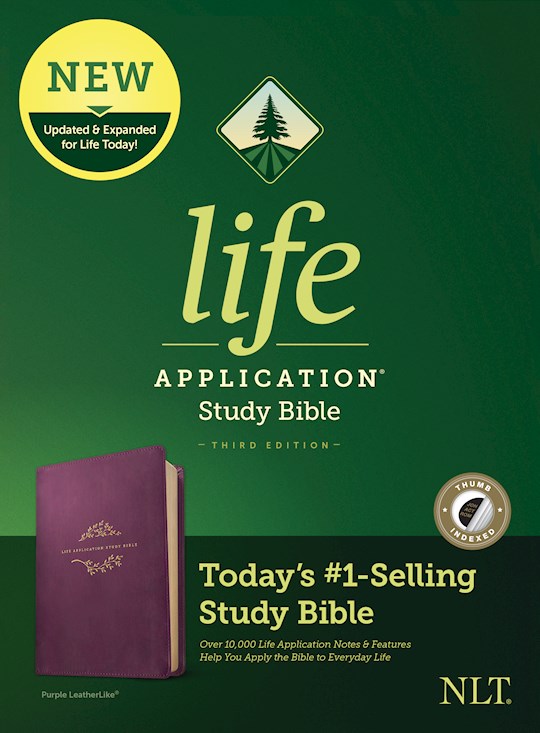 NLT Life Application Study Bible (Third Edition)-Purple LeatherLike Indexed | SHOPtheWORD