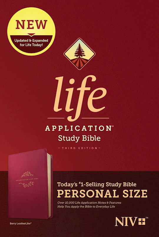 NIV Life Application Study Bible/Personal Size (Third Edition)-Berry LeatherLike | SHOPtheWORD