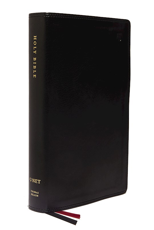 NET Single-Column Reference Bible (Comfort Print)-Black Leathersoft | SHOPtheWORD