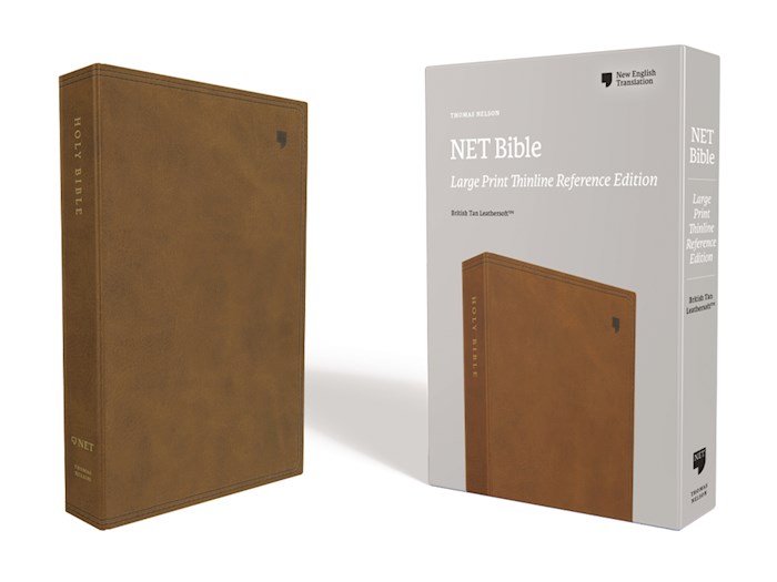 NET Thinline Reference Bible/Large Print (Comfort Print)-Brown Leathersoft | SHOPtheWORD