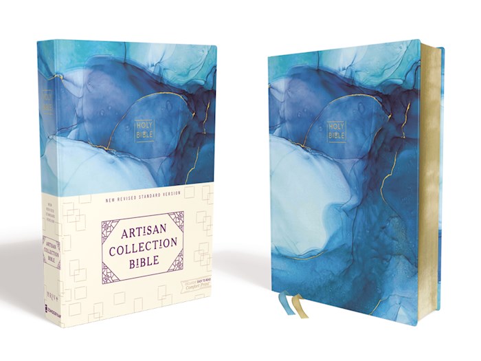 NRSV Artisan Collection Bible (Comfort Print)-Blue Cloth Over Board | SHOPtheWORD